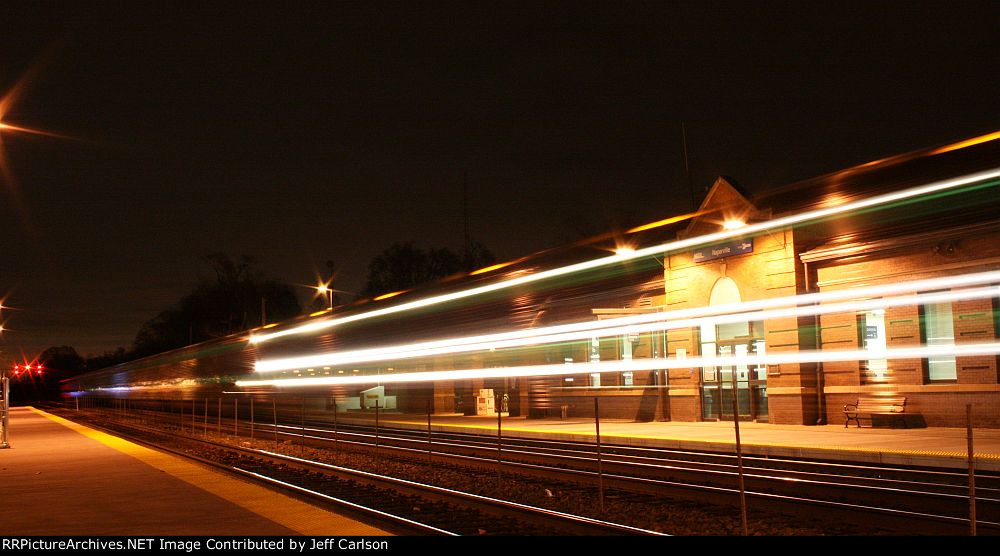 The depot at night